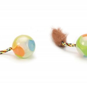 Beeztees kassi mänguasi pall helendav 4,5x18cm n2