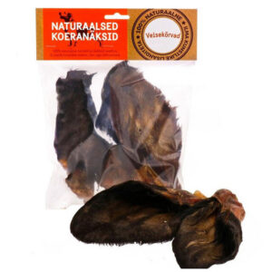 Naturaalne koera maius veise kõrvad karvadega n3