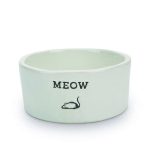 Beeztees kassi kauss meow keraamiline 11,5x4cm valge