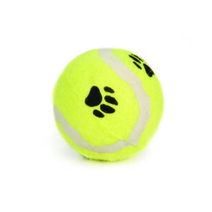 Beeztees koera mänguasi tennisepall käpamuster 6,5cm kollane