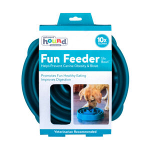 Outward hound fun feeder kauss aeglaseks söötmiseks l türkiis