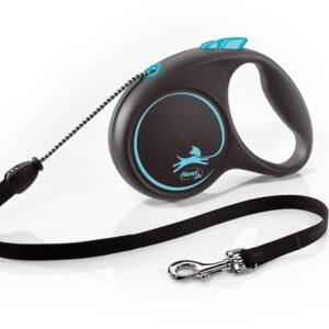 Flexi nöörrihm black design s 5m sinine