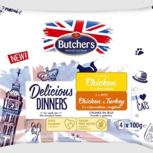 Butchers kassi einekotike delic.dinner želees kana/kalkun multi. n4#