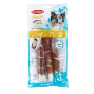 Bf double koera maius täidetud närimisrull part 17cm 160g n3