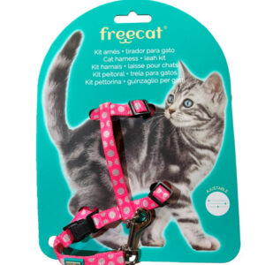 Freecat kassi traksid+jalutusrihm roosa #