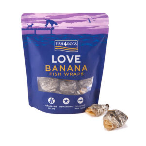 F4d koera maius fish wraps banaan 100g