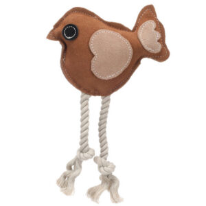 Flamingo koera mänguasi swa lind köiega 26cm pruun