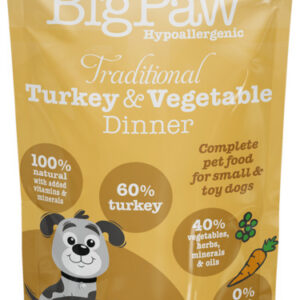 Little bigpaw koera einekotike kalkun/köögiviljad 150g n1