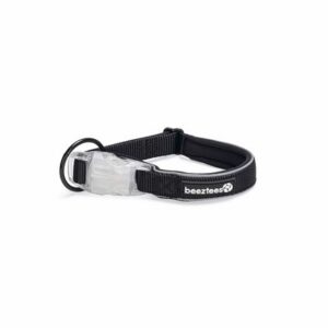 Beeztees koera kaelarihm led + usb parinca 35-40cm must