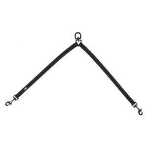 Rukka bliss pöörlev kahe koera pikendus rihmale s must