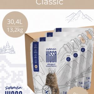 Suomen Kissa lõhnatu silikageelist kassiliiv 30,4L