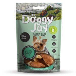 Doggy Joy rabbit ears with lamb närimismaiused koertele 55g