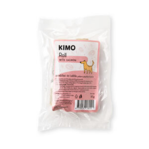 Kimo naturaalne närimisrull lõhega 12cm 2tk 90g