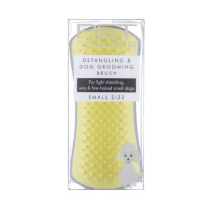 Pet Teezer lilla/kollane karvapusa hari koerale S