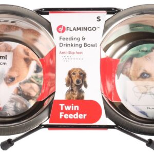 Flamingo kahe kausiga sööginõu S ø 13cm - 380ml