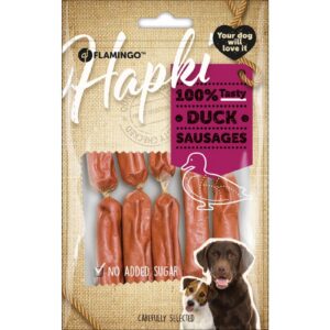 Flamingo Hapki Duck Sausages närimismaius koerale 85g