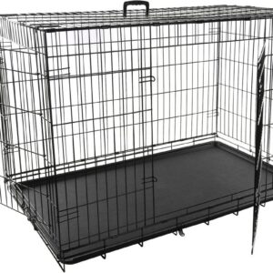 Flamingo must metallpuur Keo koerale XXL 76x120x82cm