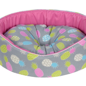 Cazo Foam Bed Cotton Fruit pesa koertele 44x38 cm