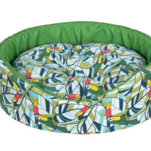 Cazo Foam Bed Cotton Toucan pesa koertele 60x50 cm
