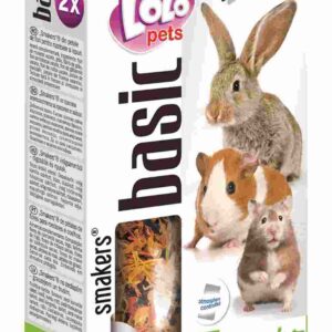 LoLo Pets Smakers maiusepulgad närilistele ja jänestele lille kroonlehtedega 2tk 80g