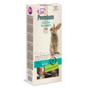 LoLo Pets Premium närimispulgad jänestele 2tk 100g