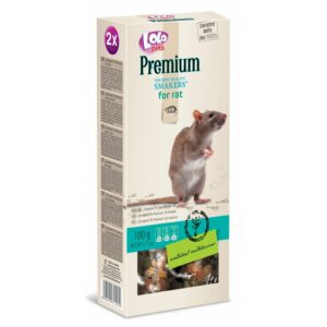 LoLo Pets Premium närimispulgad rottidele 2tk 100g