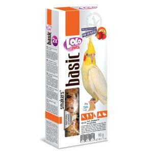 LoLo Pets Smakers maiusepulgad nümfkakaduudele puuviljadega 2tk 90g