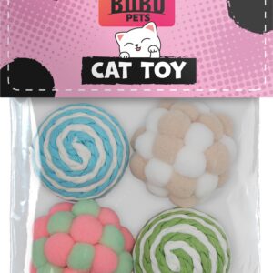 Bubu Pets erinevad pallid kassidele 4tk