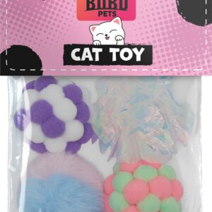 Bubu Pets erinevad pallid kassidele 4tk