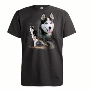 T-särk Siberi Husky suurus M