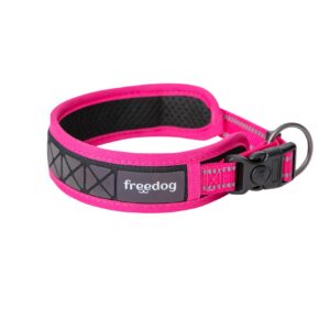 Freedog Boreal fuksiaroosa kaelarihm koerale 25mm x 53-63cm