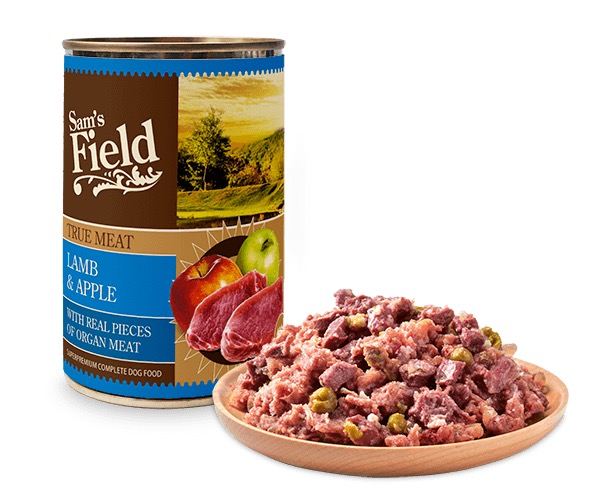 Sam’s Field Lamb & Apple konserv koertele 400g