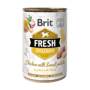 Brit Fresh Chicken with Sweet Potato konserv koertele 400g