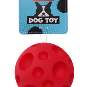 Bubu Pets vinüülist punane maiusepall koertele 12cm